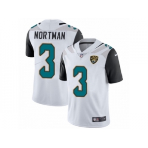 Youth Nike Jacksonville Jaguars #3 Brad Nortman White Vapor Untouchable Limited Player NFL Jersey