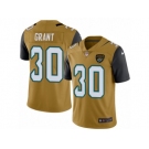 Youth Nike Jacksonville Jaguars #30 Corey Grant Limited Gold Rush Vapor Untouchable NFL Jersey