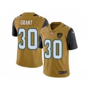 Youth Nike Jacksonville Jaguars #30 Corey Grant Limited Gold Rush Vapor Untouchable NFL Jersey