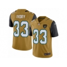 Youth Nike Jacksonville Jaguars #33 Chris Ivory Limited Gold Rush NFL Jersey