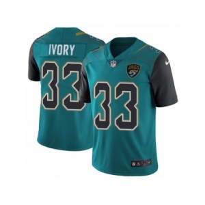 Youth Nike Jacksonville Jaguars #33 Chris Ivory Vapor Untouchable Limited Teal Green Team Color NFL Jersey