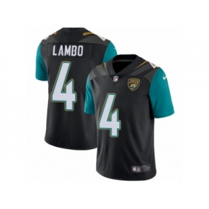 Youth Nike Jacksonville Jaguars #4 Josh Lambo Black Alternate Vapor Untouchable Limited Player NFL Jersey