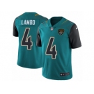 Youth Nike Jacksonville Jaguars #4 Josh Lambo Teal Green Team Color Vapor Untouchable Limited Player NFL Jersey