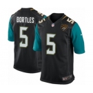 Youth Nike Jacksonville Jaguars #5 Blake Bortles Game Black Alternate NFL Jersey