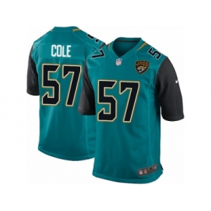 Youth Nike Jacksonville Jaguars #57 Audie Cole Game Teal Green Team Color NFL Jersey
