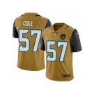 Youth Nike Jacksonville Jaguars #57 Audie Cole Limited Gold Rush NFL Jersey