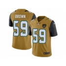 Youth Nike Jacksonville Jaguars #59 Arthur Brown Limited Gold Rush NFL Jersey