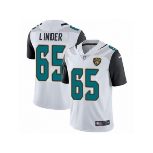 Youth Nike Jacksonville Jaguars #65 Brandon Linder White Vapor Untouchable Limited Player NFL Jersey