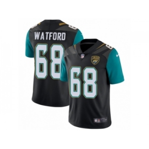 Youth Nike Jacksonville Jaguars #68 Earl Watford Vapor Untouchable Limited Black Alternate NFL Jersey