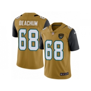 Youth Nike Jacksonville Jaguars #68 Kelvin Beachum Limited Gold Rush NFL Jersey