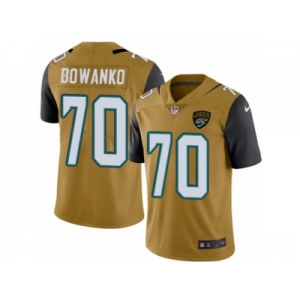 Youth Nike Jacksonville Jaguars #70 Luke Bowanko Limited Gold Rush NFL Jersey