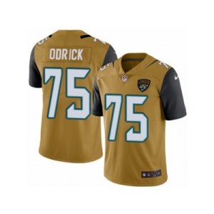 Youth Nike Jacksonville Jaguars #75 Jared Odrick Limited Gold Rush NFL Jersey