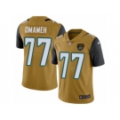 Youth Nike Jacksonville Jaguars #77 Patrick Omameh Limited Gold Rush Vapor Untouchable NFL Jersey