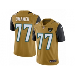 Youth Nike Jacksonville Jaguars #77 Patrick Omameh Limited Gold Rush Vapor Untouchable NFL Jersey