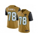 Youth Nike Jacksonville Jaguars #78 Jermey Parnell Limited Gold Rush NFL Jersey