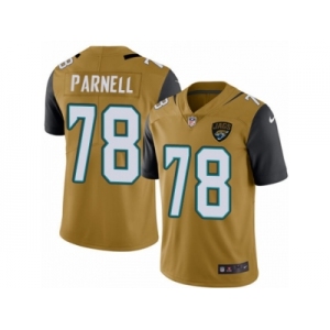 Youth Nike Jacksonville Jaguars #78 Jermey Parnell Limited Gold Rush NFL Jersey