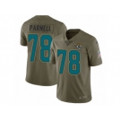 Youth Nike Jacksonville Jaguars #78 Jermey Parnell Limited Olive 2017 Salute to Service NFL Jersey