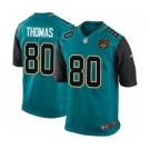 Youth Nike Jacksonville Jaguars #80 Julius Thomas Game Teal Green Team Color NFL Jersey