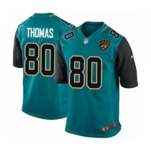 Youth Nike Jacksonville Jaguars #80 Julius Thomas Game Teal Green Team Color NFL Jersey