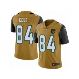 Youth Nike Jacksonville Jaguars #84 Keelan Cole Limited Gold Rush Vapor Untouchable NFL Jersey