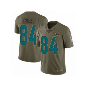 Youth Nike Jacksonville Jaguars #84 Keelan Cole Limited Olive 2017 Salute to Service NFL Jersey