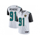 Youth Nike Jacksonville Jaguars #91 Yannick Ngakoue White Stitched NFL Vapor Untouchable Limited Jersey