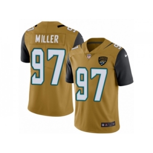 Youth Nike Jacksonville Jaguars #97 Roy Miller Limited Gold Rush NFL Jersey