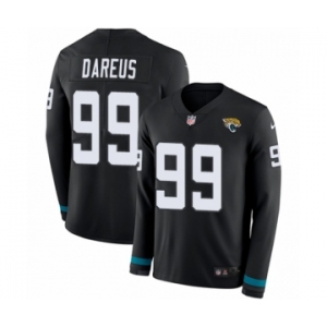 Youth Nike Jacksonville Jaguars #99 Marcell Dareus Limited Black Therma Long Sleeve NFL Jersey