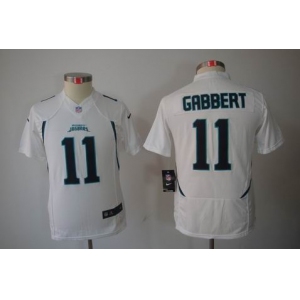 nike youth nfl jerseys jacksonville jaguars #11 gabbert white[nike limited]
