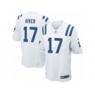 Men Nike Indianapolis Colts #17 Kamar Aiken Game White NFL Jersey