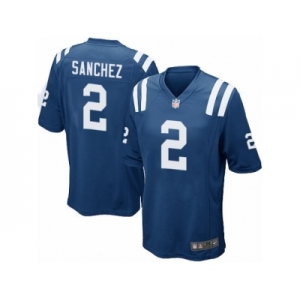 Men Nike Indianapolis Colts #2 Rigoberto Sanchez Game Royal Blue Team Color NFL Jersey