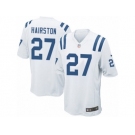 Men Nike Indianapolis Colts #27 Nate Hairston Game White NFL Jersey