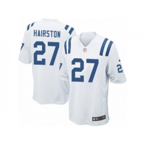 Men Nike Indianapolis Colts #27 Nate Hairston Game White NFL Jersey