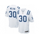 Men Nike Indianapolis Colts #30 Rashaan Melvin Game White NFL Jersey