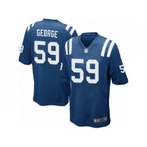 Men Nike Indianapolis Colts #59 Jeremiah George Game Royal Blue Team Color NFL Jersey