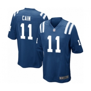 Men's Indianapolis Colts #11 Deon Cain Game Royal Blue Team Color Football Jersey