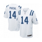 Men's Indianapolis Colts #14 Zach Pascal Game White Football Jersey