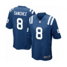 Men's Indianapolis Colts #8 Rigoberto Sanchez Game Royal Blue Team Color Football Jersey