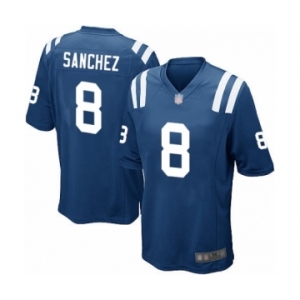 Men's Indianapolis Colts #8 Rigoberto Sanchez Game Royal Blue Team Color Football Jersey