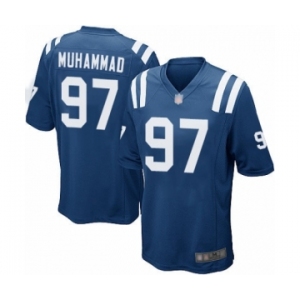 Men's Indianapolis Colts #97 Al-Quadin Muhammad Game Royal Blue Team Color Football Jersey