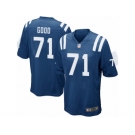 Men's Nike Indianapolis Colts #71 Denzelle Good Game Royal Blue Team Color NFL Jersey