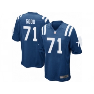 Men's Nike Indianapolis Colts #71 Denzelle Good Game Royal Blue Team Color NFL Jersey