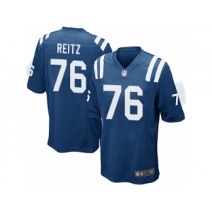 Men's Nike Indianapolis Colts #76 Joe Reitz Game Royal Blue Team Color NFL Jersey