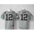 nike nfl jerseys indianapolis colts #12 luck gray[game]