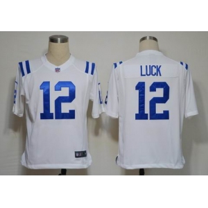 nike nfl jerseys indianapolis colts #12 luck white（game）