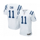 Men's Indianapolis Colts #11 Deon Cain Elite White Football Jersey