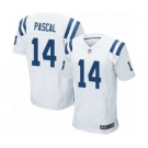 Men's Indianapolis Colts #14 Zach Pascal Elite White Football Jersey