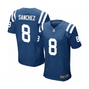 Men's Indianapolis Colts #8 Rigoberto Sanchez Elite Royal Blue Team Color Football Jersey