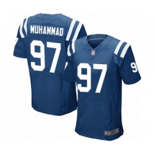 Men's Indianapolis Colts #97 Al-Quadin Muhammad Elite Royal Blue Team Color Football Jersey
