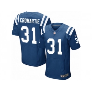Men's Nike Indianapolis Colts #31 Antonio Cromartie Elite Royal Blue Team Color NFL Jersey
